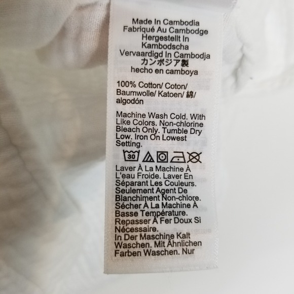 J.Crew Garçon Classic Double-gauze Shirt Sz 8 Women White Button Up Classic - Picture 8 of 8